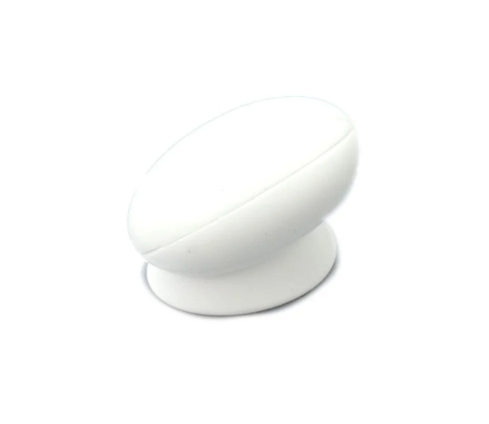 Pion ballon de rugby blanc