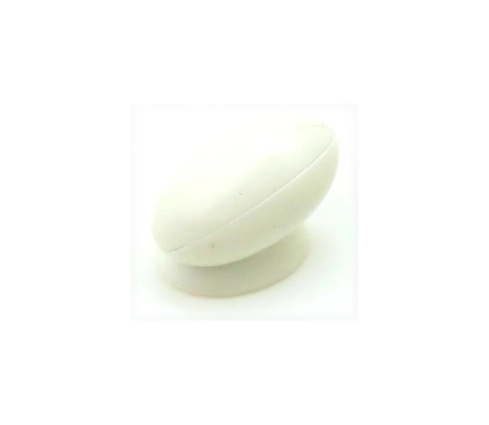 Pion ballon de rugby blanc