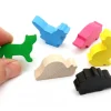 Pion Chat vert en bois pour jeu 30x19x8 mm