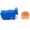 Pion cheval bleu avec charrette en bois 38 x 25 x 15 mm à l'unité