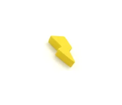 Pion éclair foudre énergie 23 x 9 X 8 mm en bois