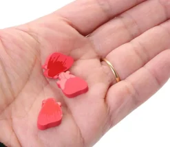 Pion Coeur humain bonne santé et malade en bois