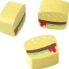 Pion de jeu hamburger en bois - 16 x 18 x 10 mm
