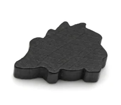Pion de jeu hérisson noir en bois 30x18x8 mm