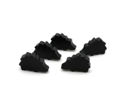 Pion de jeu hérisson noir en bois 30x18x8 mm