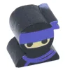 Pion de jeu ninja noir espion en bois 16 x 14 x 10 mm