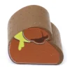 Pion de jeu sac bourse en bois 16 x 18 x 10 mm