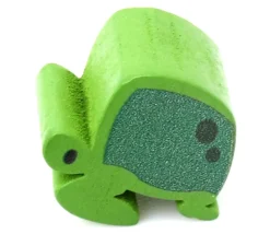 Pion de jeu tortue verte en bois 16 x 16 x 10 mm