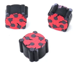 Pion de jeu virus microbe en bois - 14 x 15 x 10 mm