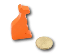 Pion en bois kangourou orange 45 x 20 x 8 mm