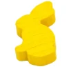 Pion en bois lapin JAUNE 22x31x8 mm
