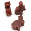Pion en bois lapin marron animal 17 x 29 X 8 mm