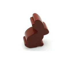 Pion en bois lapin marron animal 17 x 29 X 8 mm