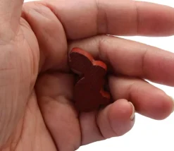 Pion en bois lapin marron dodu 22 x 30 x 10 mm animal pour jeu