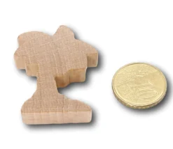 Pion en bois palmier naturel 3.5 cm
