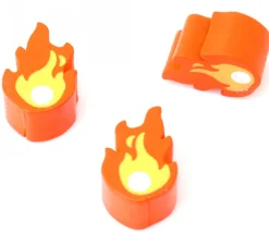 Pion flamme boule de feu pour jeu 19 x 13 x 5 mm