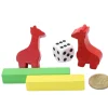 Pion Girafe rouge en bois 41 x 28 x 10 mm