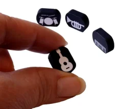 Pion instrument de musique - guitare 16 x 12 x 5 mm