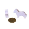 Pion loup / chien bois 34 x 25 x 8 mm