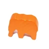 Pion éléphant orange en bois 37 x 28 x 14 mm