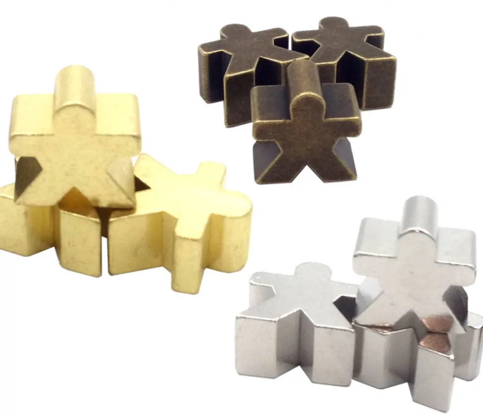 Pion meeple métal - personnage 1.6 cm