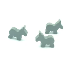 Pion âne gris 25 x 22 x 7 mm