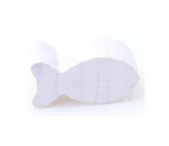 Pion poisson blanc en bois 24 x 13 mm pour jeu