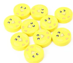 Pion poussin jaune en bois 2,5 cm pour jeu