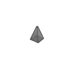 Pion pyramide translucide 15 x 20 mm de jeu à l'unité