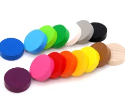 Pion rond 2.5 cm pour jeu - jeton en bois 25 x 7 mm à l'unité