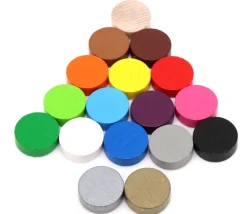 Pion rond 2.1 cm pour jeu - jeton en bois 21 x 7 mm à l'unité