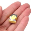Pion Samouraï ninja jaune en bois 16 x 15 x 10 mm