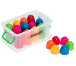 60 pions chapeaux 5 x 6 cm empilables pour jeux