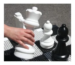 32 pions échecs géants jardin 30 cm de haut