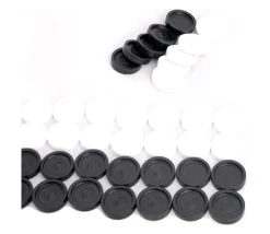 Pions de dames plastique 40 pions de 2.3 cm