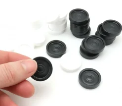 Pions de dames plastique 40 pions de 2.3 cm