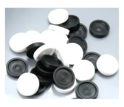 Pions de dames plastique 40 pions de 2.3 cm