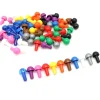 6 pions forme champignon à encastrer 15 x 9.5 mm lot par couleur