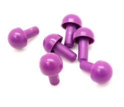 6 pions forme champignon à encastrer 15 x 9.5 mm lot par couleur