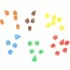 10 Pions maisons toits pointus 20x13x10 mm lot par couleur