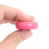 5 pions ronds épais en buis 3,2 cm- crokinoles colorés