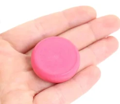 5 pions ronds épais en buis 3,2 cm- crokinoles colorés