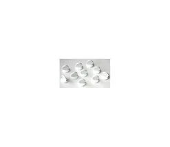 Pions ronds à personnaliser lot de 10 supports blancs 15 x 17 mm
