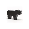 Pion taureau noir en bois 35 x 25 x 10 mm.