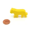 Pion tigre jaune en bois pour jeu 40 x 22 X 8 mm