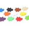 Pion Tortue en bois coloré 35 x 22 x 8 mm pour jeux