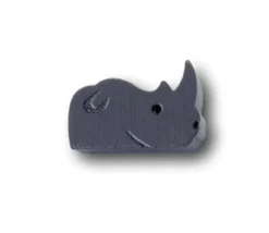 Pion tête de Rhinocéros en bois 15 x 15 x 10 mm