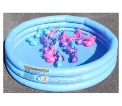 Piscine gonflable Intex de 114 x 25 cm bleu