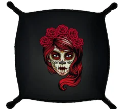 Piste de dés Calaveras Girl - 21x 21 cm