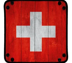 Piste de dés drapeau Suisse 21x 21 cm